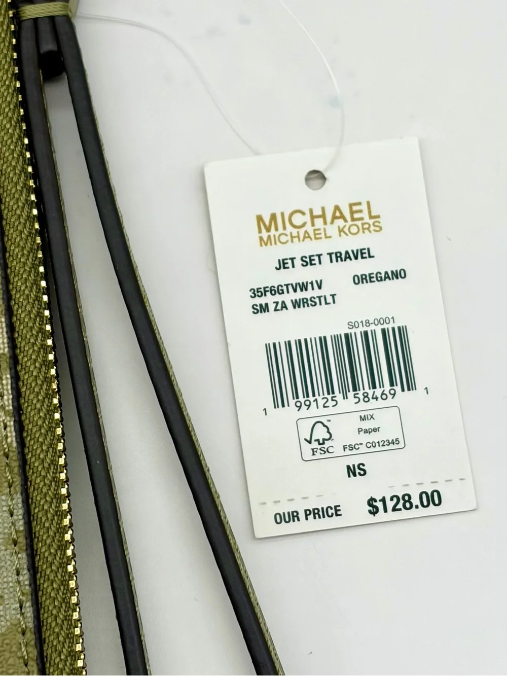 Michael Kors Olive Signature Tote with Wristlet